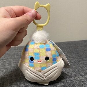NWT! 3.5” Louise the Corn Cob Squishmallow Clip    squishmallows keychain plush
